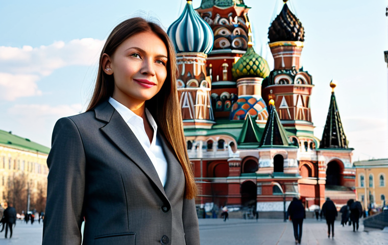 **
A confident businesswoman in Moscow, standing in front of the St. Basil's Cathedral, wearing a stylish, modest business suit in dark grey, fully clothed, appropriate attire, professional. The sun is shining, creating a bright and professional atmosphere. Safe for work, perfect anatomy, natural proportions, professional photography, high quality. Family-friendly.
**