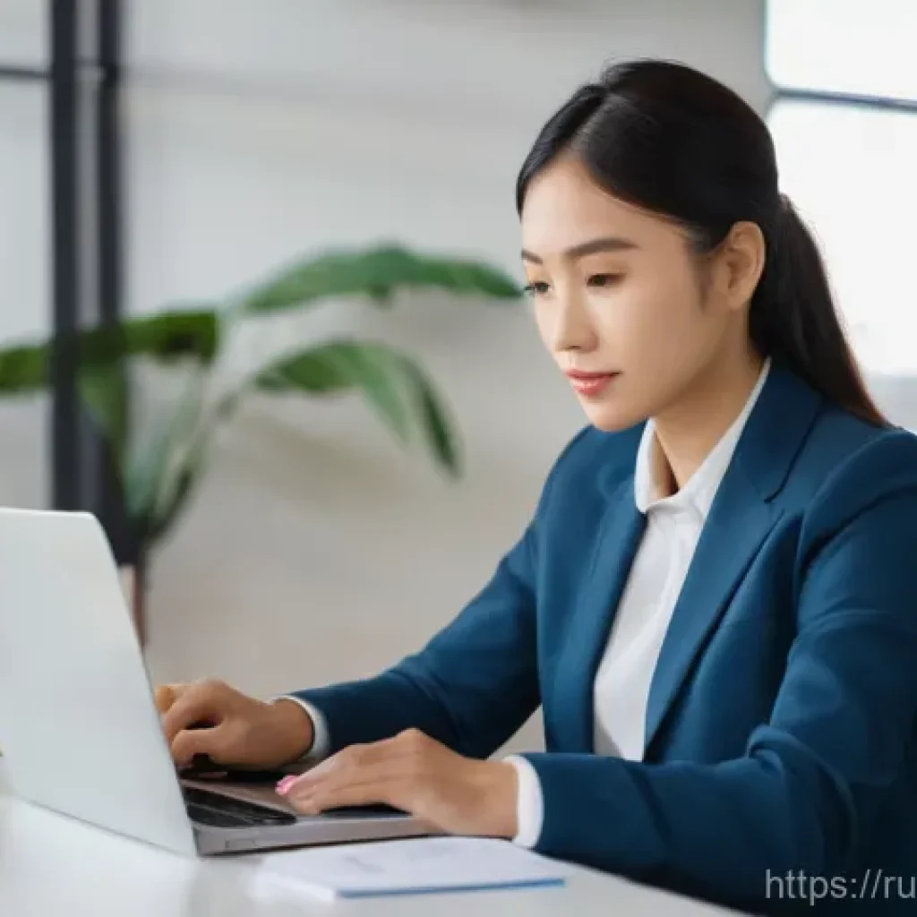 무역영어 실기시험 시 유의사항 - **Prompt 1: Focused Professional Learning Business English**
    A young, diverse professional perso...