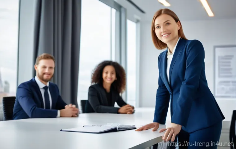 무역영어 학습 자료를 효과적으로 활용하는 법 - Modern Russian Professional Excelling in Global Business Meeting**
Prompt: A dynamic, confident Rus...