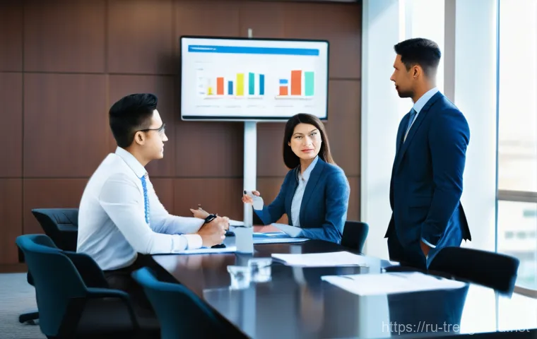 무역영어 실기시험 대비 학습 전략과 참고 자료 - A young professional, either male or female, diligently studying Business English. They are seated a...