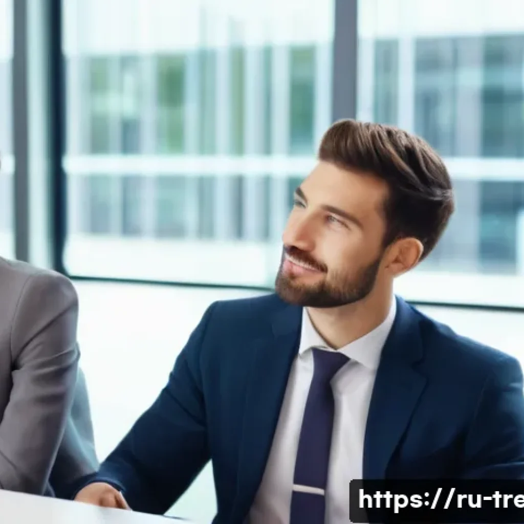 무역영어 자격증 취득 이후 실무 활용법 - A modern international business meeting scene in a sleek, well-lit conference room in London, featur...
