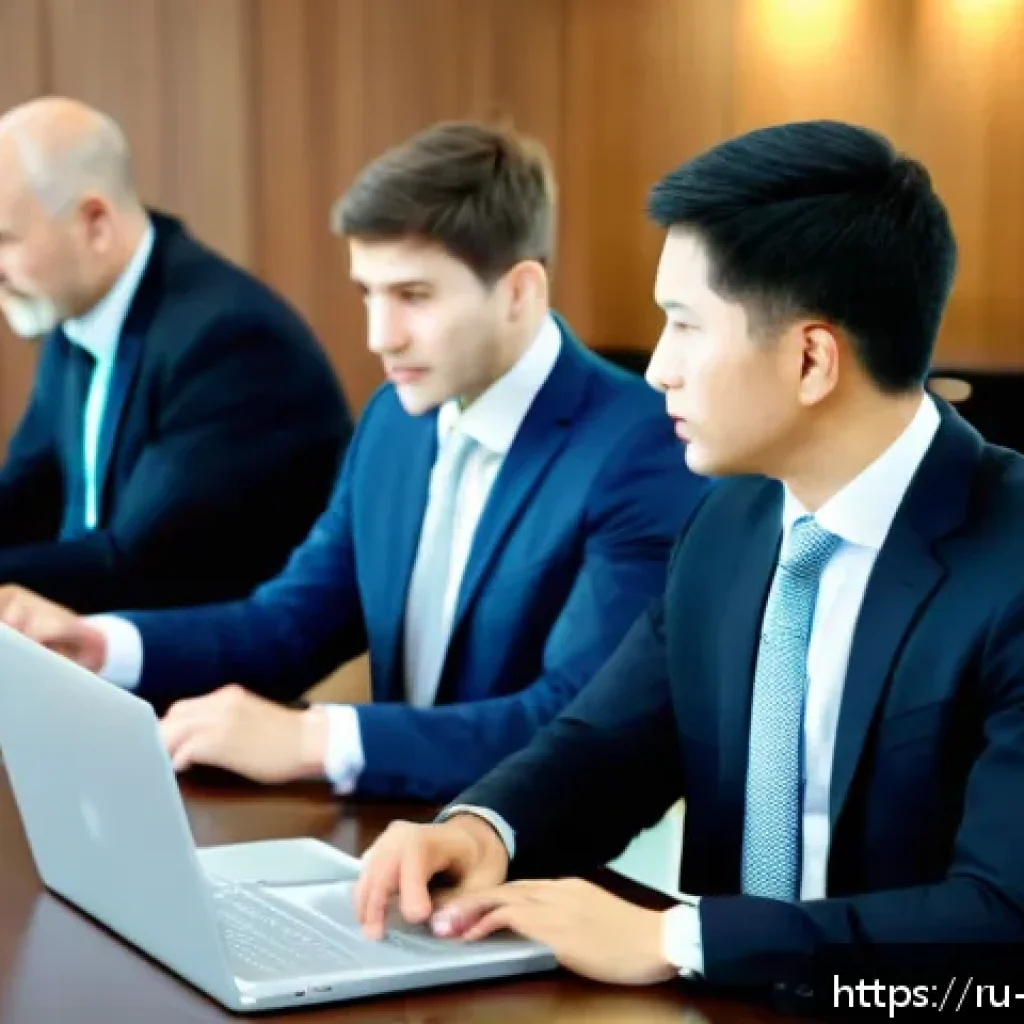 무역영어를 통한 커뮤니케이션 기술 향상 - A professional international business negotiation scene set in a modern conference room with diverse...