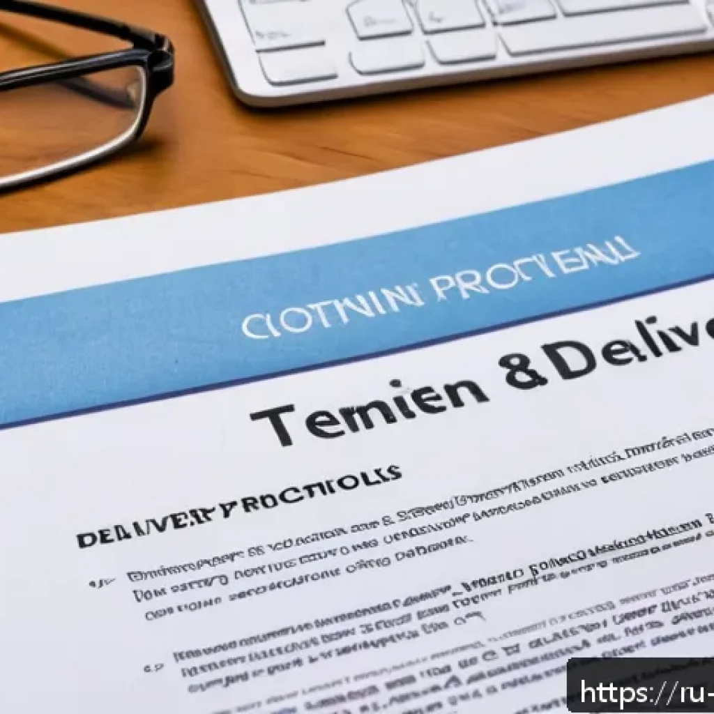 무역영어 시험 대비로 향상된 업무 스킬 - A professional office scene showing a close-up of a business contract document on a wooden desk, wit...
