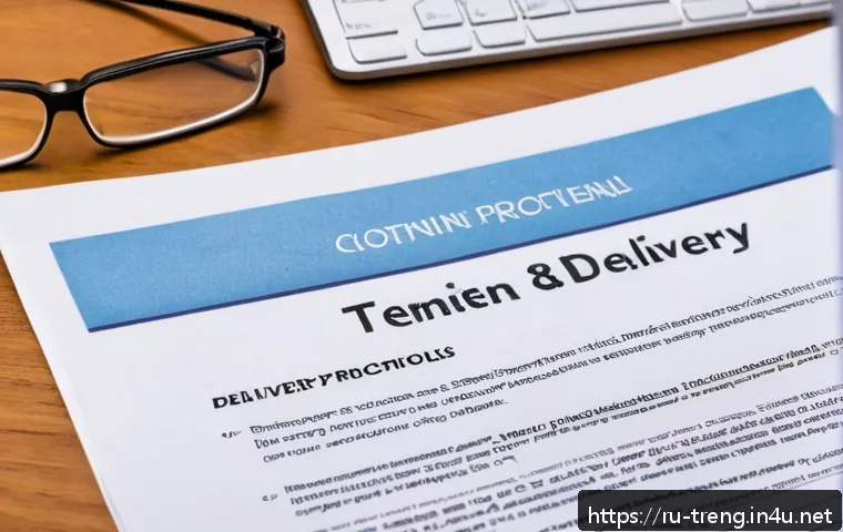 무역영어 시험 대비로 향상된 업무 스킬 - A professional office scene showing a close-up of a business contract document on a wooden desk, wit...