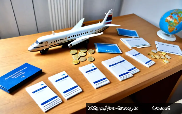 Home 30 무역영어 시험 준비용 다이어그램 - Photorealistic overhead study desk for international trade exam preparation in Russia, a Russian adu...